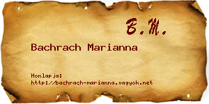 Bachrach Marianna névjegykártya
