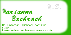 marianna bachrach business card